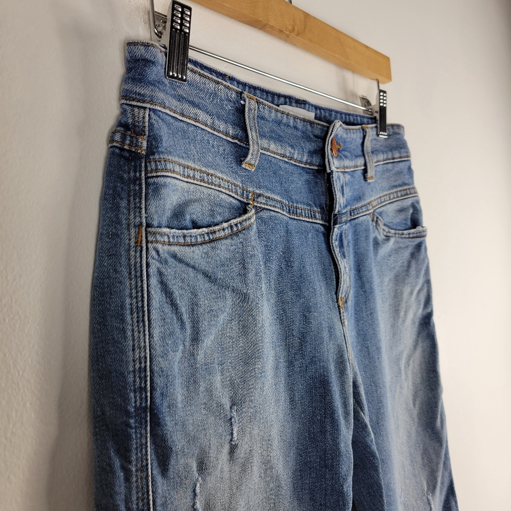 Anthropologie Closed Pedal Queen Mid Rise Slim Straight Raw Hem Ankle Jeans - Picture 4 of 14